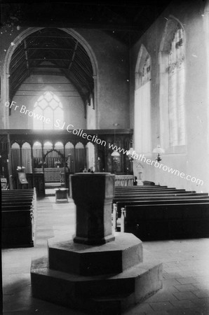 CHURCH OF ST HELEN INTERIOR SHOWING SCREEN